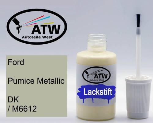Ford, Pumice Metallic, DK / M6612: 20ml Lackstift, von ATW Autoteile West.